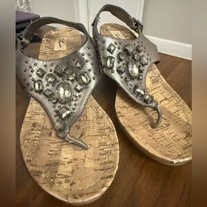 Kohl's Metallic Embellished Sandals